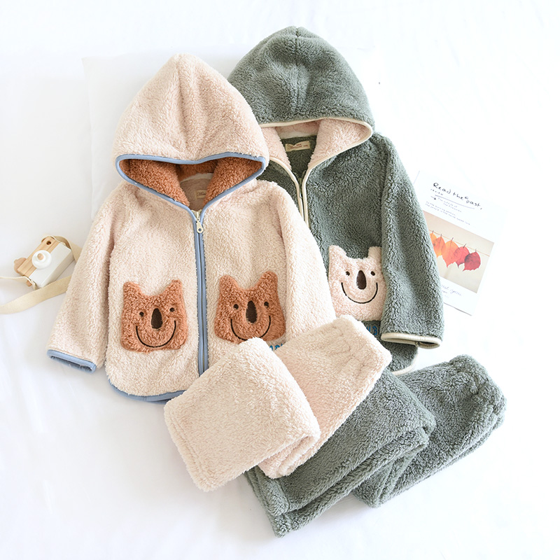 贵妃绒家居服米筱米卡通秋冬保暖