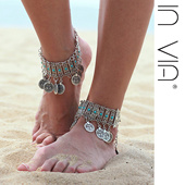 复古流苏铃铛脚链女夸张有声音肚皮舞民族波西米亚风配饰沙滩度假