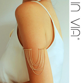 invia波西米亚风饰品流苏手臂环臂钏镯子脚镯埃及希腊女神度假风