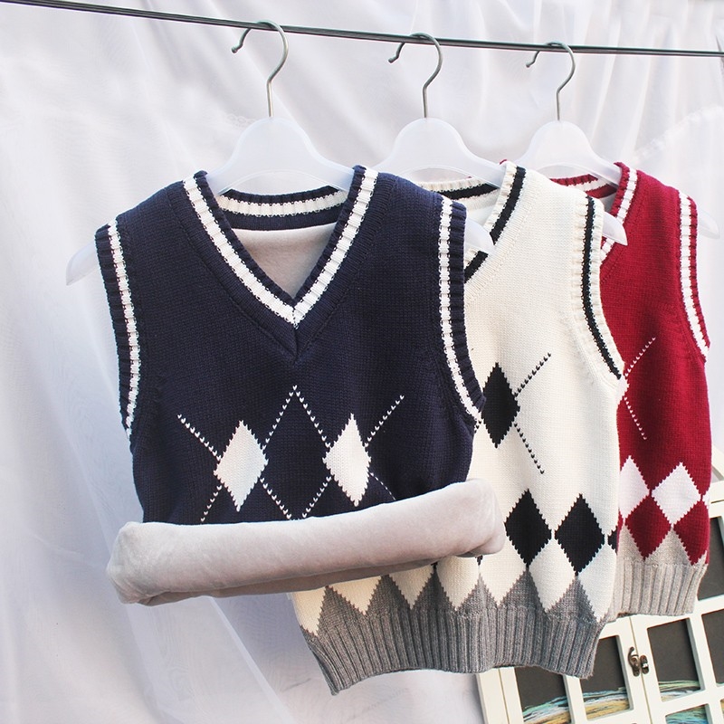 纯棉针织针织12-15校服男孩背心