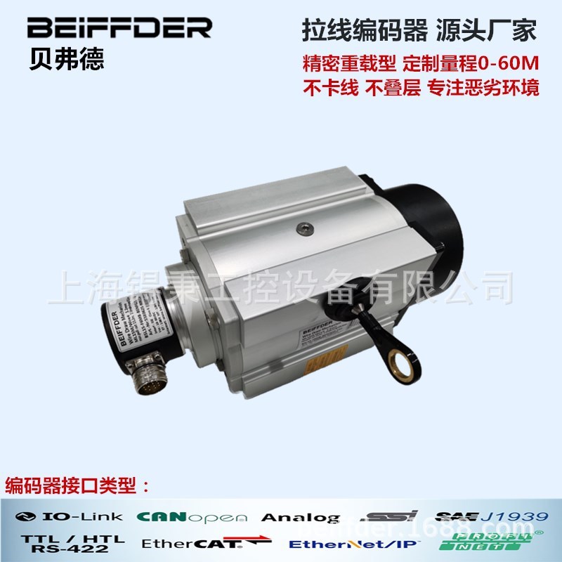拉绳位移rs485编码器canopen 拉线传感器 ssi值编码器rtu通信