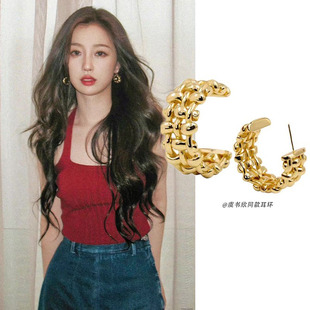 虞书欣同款耳环张天爱编织小众原创设计感造型欧美高级感小众