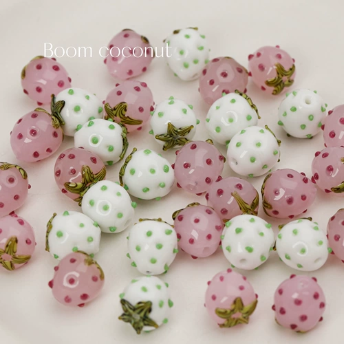 Импортная клубника, стеклянные бусины, браслет из бисера ручной работы, мобильный телефон, аксессуар с аксессуарами, DIY