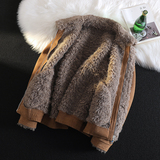 冬季男装大码皮毛一体加绒加厚外套DSD308-Z8808-P265，女装短外套，电商D308