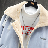 日系大码冬季皮毛一体男加绒加厚夹克外套Z1929-P260，男装夹克，电商D308