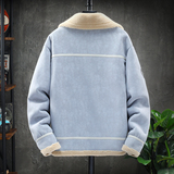 日系大码冬季皮毛一体男加绒加厚夹克外套Z1929-P260，男装夹克，电商D308