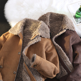 冬季男装大码皮毛一体加绒加厚外套DSD308-Z8808-P265，女装短外套，电商D308