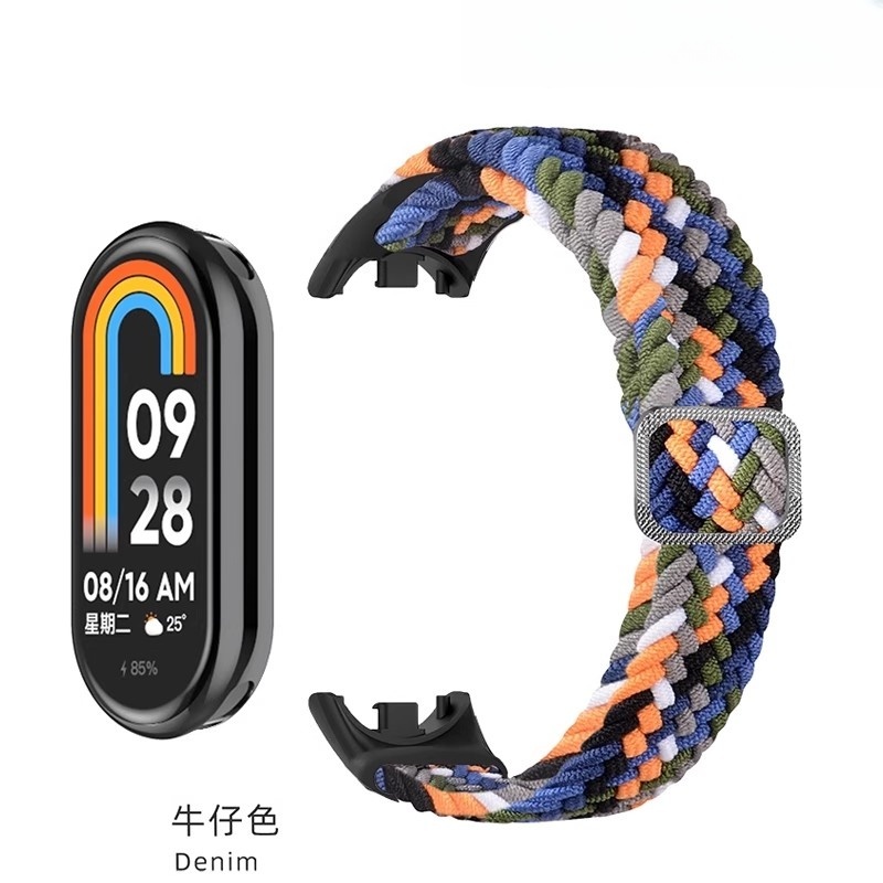 手环8/7/6/4/5nfc尼龙回环手表带