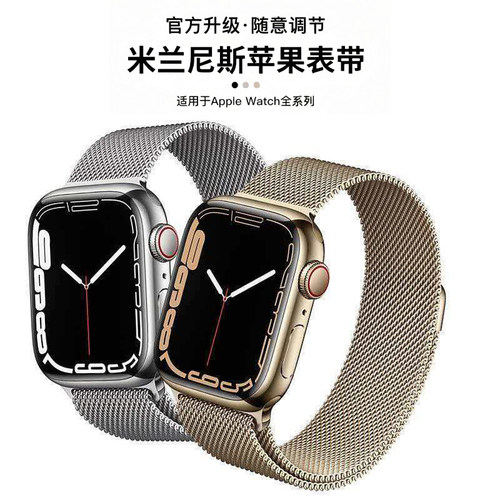 适用iwatch米兰尼斯表带官网同款