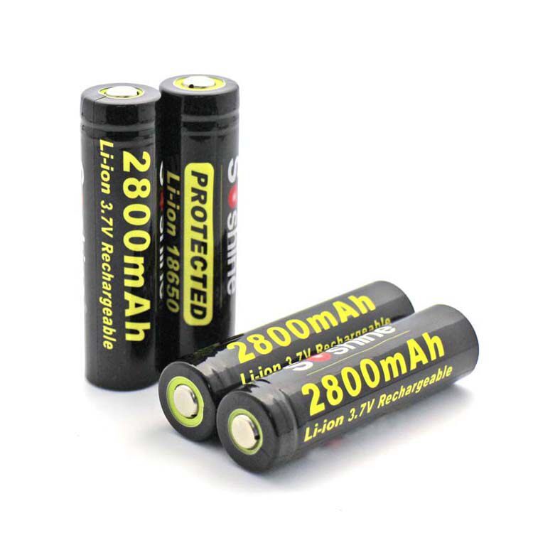 Soshine  18650 3.7V 2800mAh 带保护可充电锂电池 进口电芯