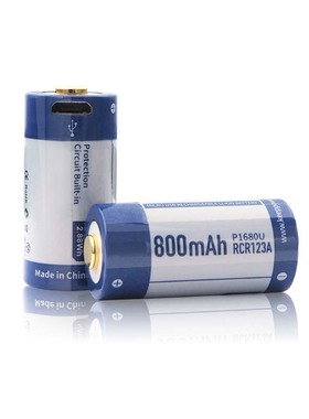 Keeppower P1680U RCR123A3.6V800mAhMicroUSB16340可充电锂电池