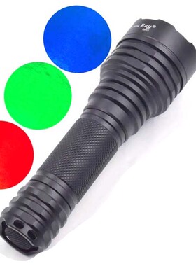 Manta RayM45XPE.2红绿蓝光650nm532nm450nm恒流养蜂钓鱼户外手电