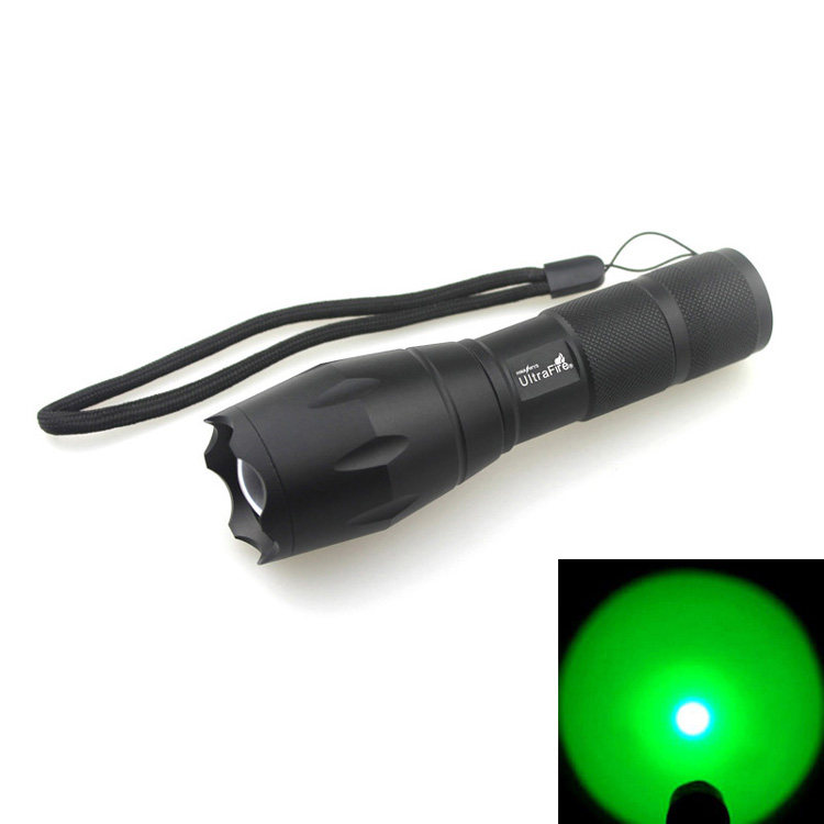 UltraFire A100 CREE Q5 绿光 5档调焦手电