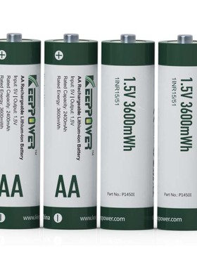 Keeppower P1450I AA 1.5V 3600mWh i4 i8 TYPE-C USB 电池充电器