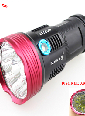 Manta RAY S10 10xCREE XML 10000流明 3档LED手电
