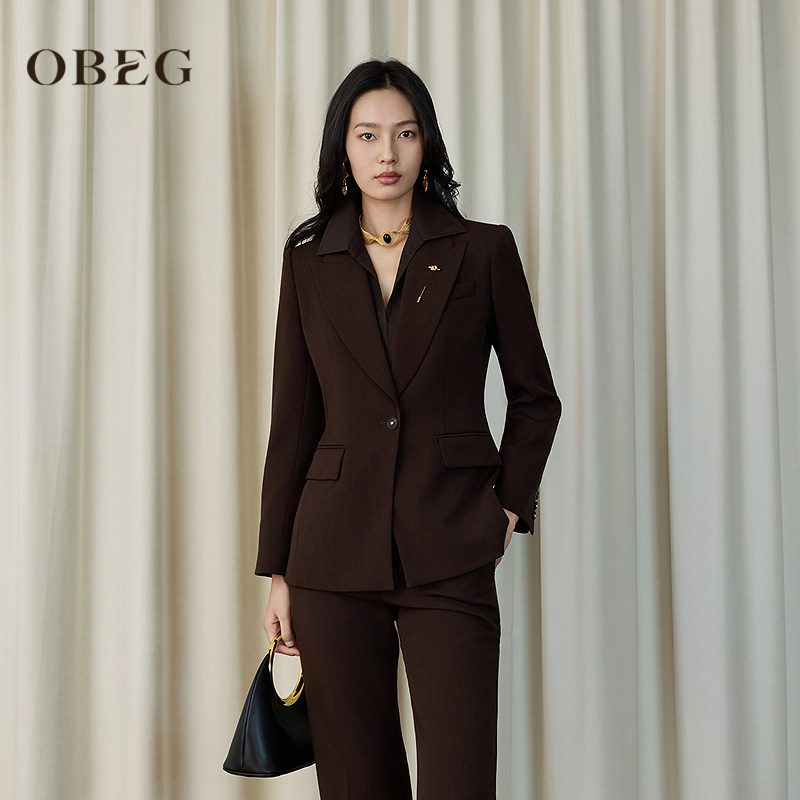 商场同款】OBEG欧碧倩商务精英感西装女职业正装春新款105201023,女装/女士精品,西装,淘宝优惠券,粉丝福利购,淘宝优惠卷