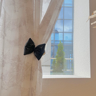 ribbon bow Curtain clip 蝴蝶结窗帘绑带固定亚麻纱帘收纳收拢夹