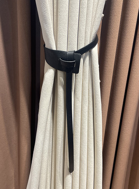 Leather Curtain Tieback 现代简约窗帘绑带挂球仿皮革收纳束带