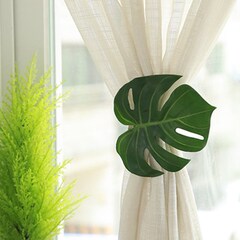 monstera Curtain clip  龟背竹窗帘扣绑带绑绳绳子束带免打孔装