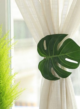 monstera Curtain clip  龟背竹窗帘扣绑带绑绳绳子束带免打孔装