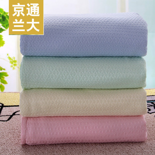 竹纤维盖毯毛巾被单双人午睡宝宝全竹炭空调毯毛毯夏凉被婴儿薄款