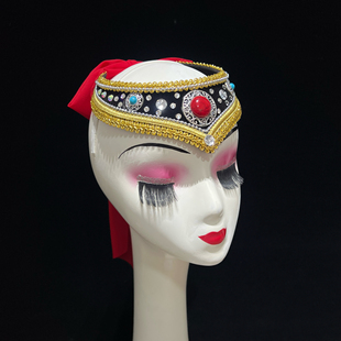 蒙古族舞蹈头饰草原风少数民族演出表演舞台蒙古组合舞发饰配件