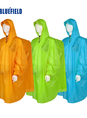 户外涂硅超轻徒步垂钓露营旅游雨披登山保温防水带帽背包15d雨衣