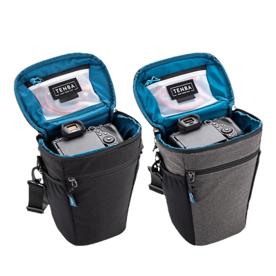 天霸单肩相机包微单黑灰色