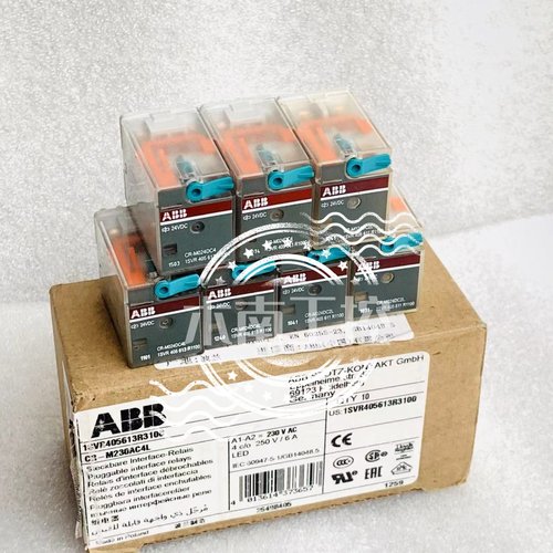 原装ABB中间继电器 CR-M024DC4 1SVR405613R1000 DC24 14脚 现货