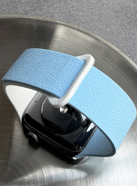 回环磁吸硅胶iwatch表带S11新款S10适用applewatch苹果SE3手表789