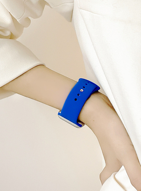 克莱因蓝纯色表带新款磨砂适用iwatch手表234567se苹果applewatch