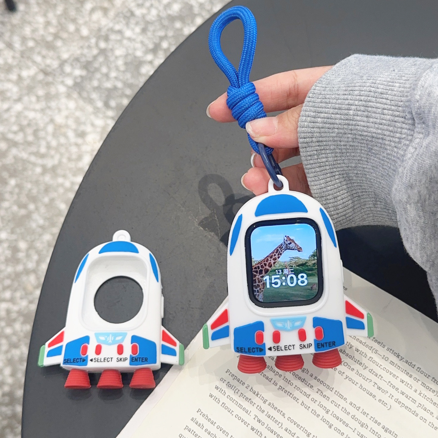 小飞船硅胶抗震防摔保护壳S11挂绳iwatch表壳适用苹果手表s10玩具,智能设备,智能手表/手环保护壳,淘宝优惠券,粉丝福利购,淘宝优惠卷