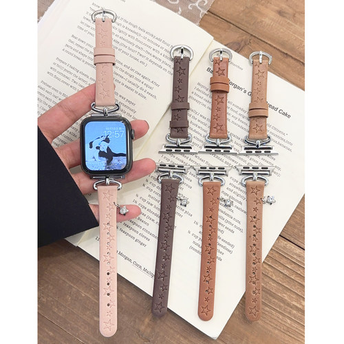 星星皮革小蛮腰适用iwatch表带