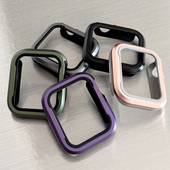 二合一金属TPU软壳抗震防摔保护壳iwatch表壳适用s9苹果se手表s10