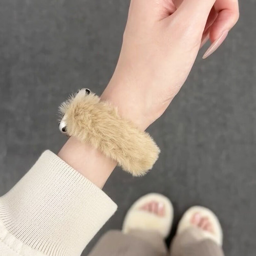 毛绒秋冬磁吸适用iwatch表带