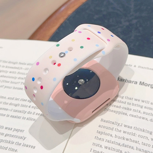 彩色波点硅胶圆点适用iwatch表带