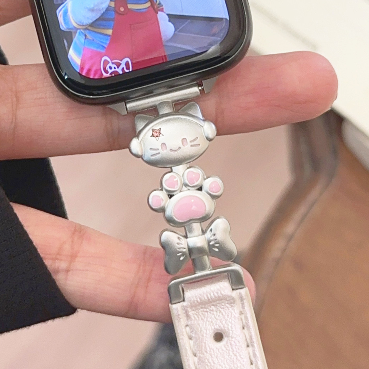 金属牛仔音乐猫咪星光色s10适用iwatch表带s11苹果手表applewatch