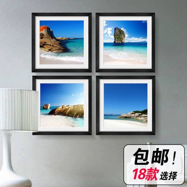 现代简约客厅装饰画沙发背景墙画有框画挂画卧室餐厅壁画大海石头在类目 家居饰品, 装饰画, 现代装饰画中 - 来自Buy2taobao.com提供专业的淘宝代购服务