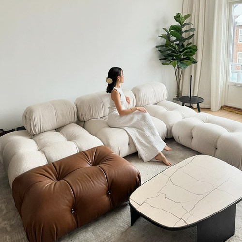 玛利欧沙发布艺客厅小户型设计感卧室双人小型不占地方模块沙发