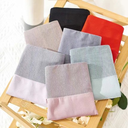 菲姿丽879#羽柔棉内裤中腰收腹裤纯色三角裤透气奢7A抗菌底裆女裤