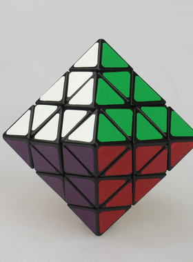 【蓝蓝 八轴八面体魔方 黑色】Lanlan Face Turning Octahedron