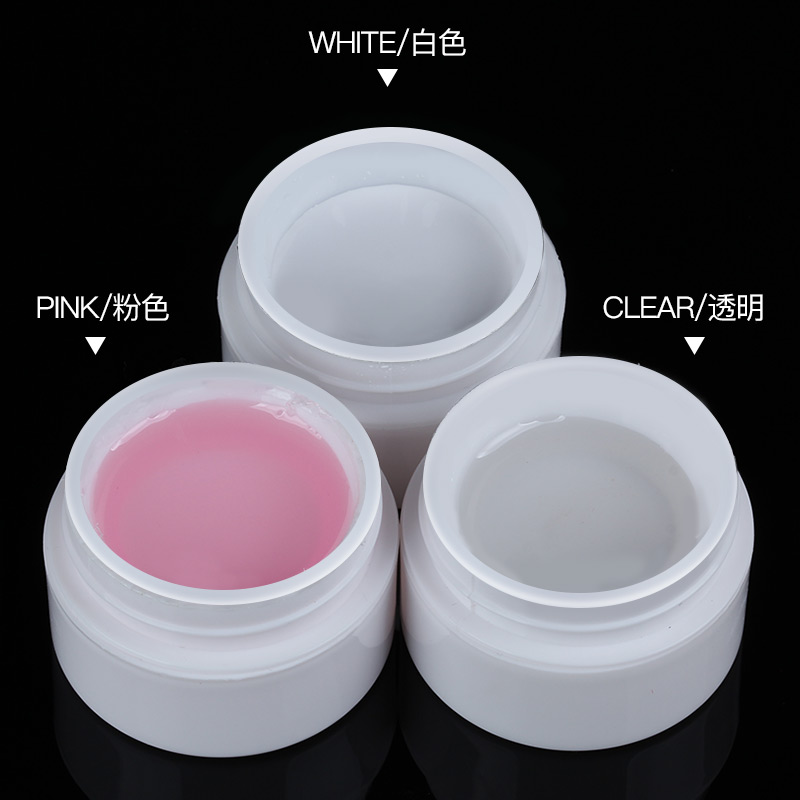 粘钻凝胶透明法式白色美甲工具