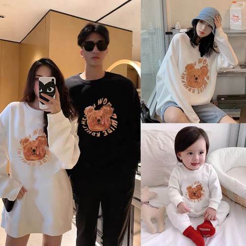 亲子装秋装卫衣一家三口2