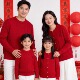 红色开衫 毛衣一家三口母女装 新年炸街 全家福2026新款 过年亲子装