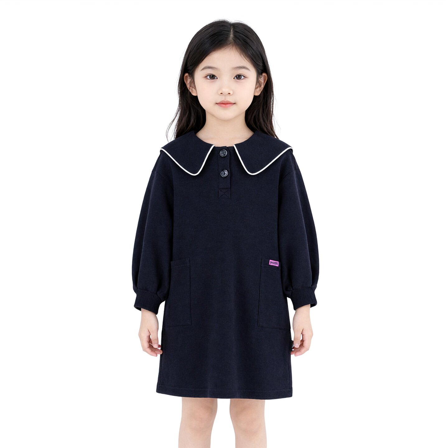 abckids童装春秋季新款女童小童针织衫卫衣连衣裙洋气 F331216285