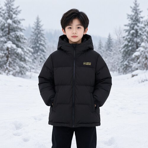 abckids冬季男童加厚保暖羽绒服