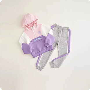 女童休闲连帽卫衣运动 春秋套装 F311317196 ABCKIDS童装 商场同款