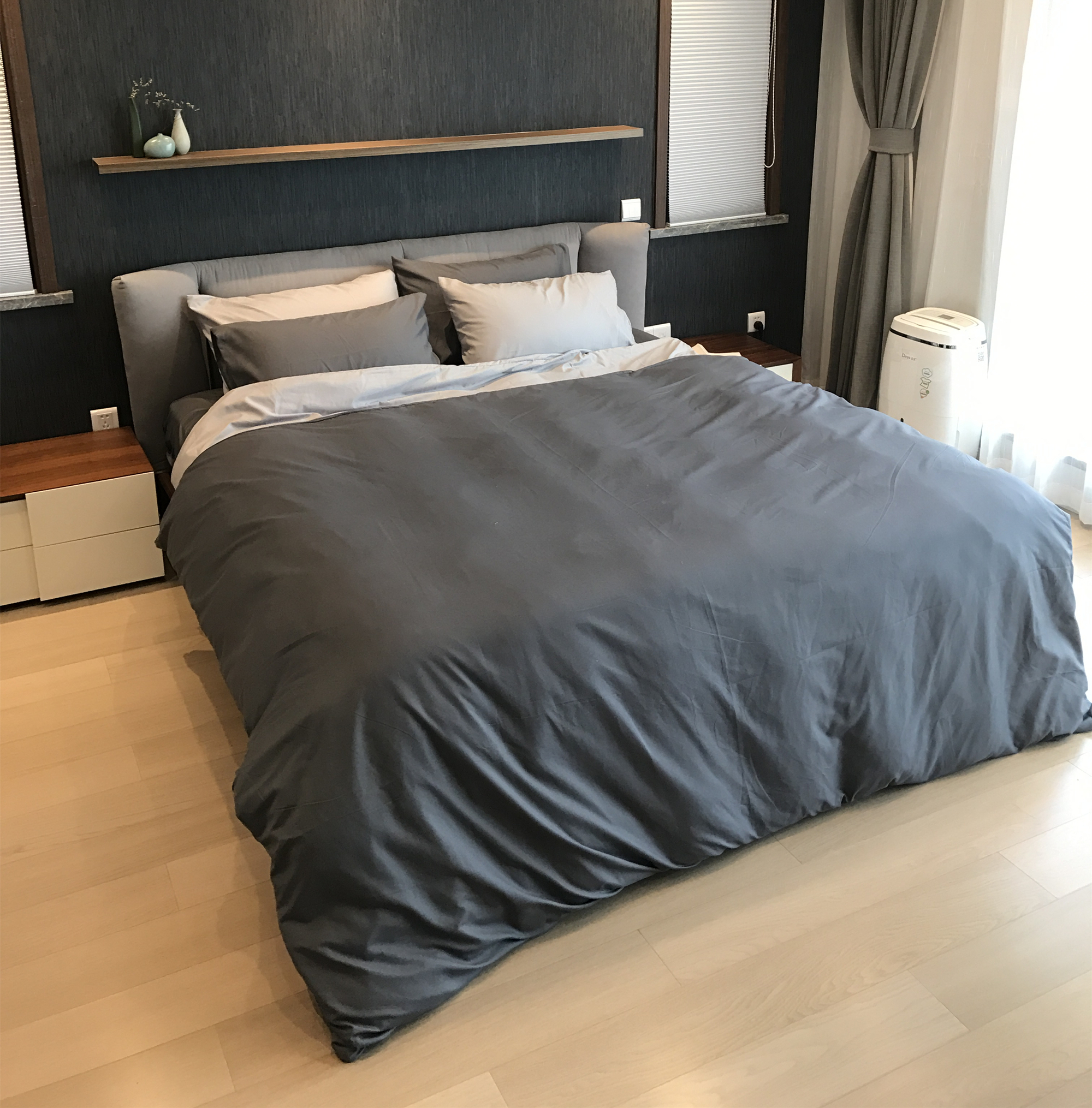 美国梅西百货ZA家RA四件套纯色床上用品HOME 北欧简约风纯棉素色