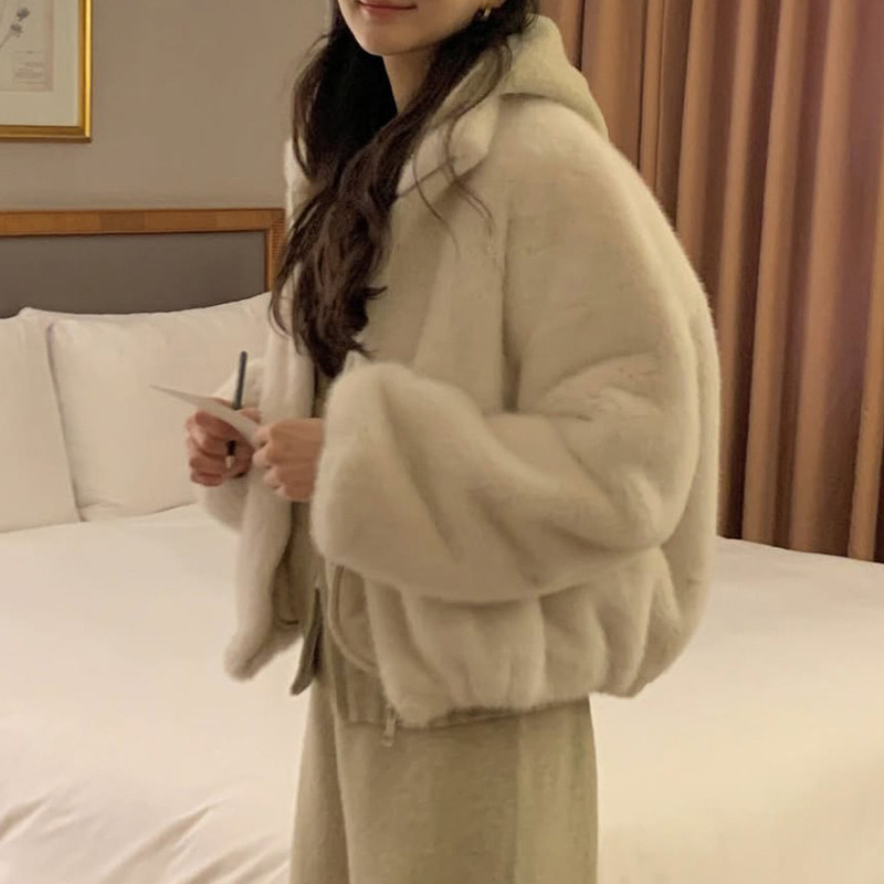 秋冬韩系巨好看厚羊羔毛毛绒绒仿皮草