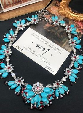 中古vintage饰品气质百搭绿松石